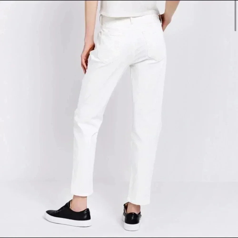 MOTHER The Dropout Jeans in Whipping Cream
